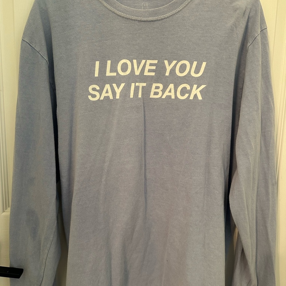 Lonely ghost Blue Long Sleeve Shirt